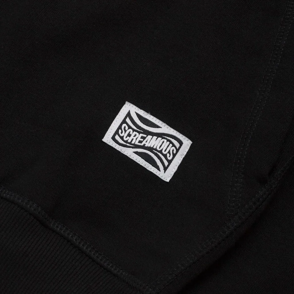 Pullover Hoodie OVERSIZED FIFTY FIVE and BEYOND AROUND THE WORLD BLACK sold by Screamous product image thumbnail 4
