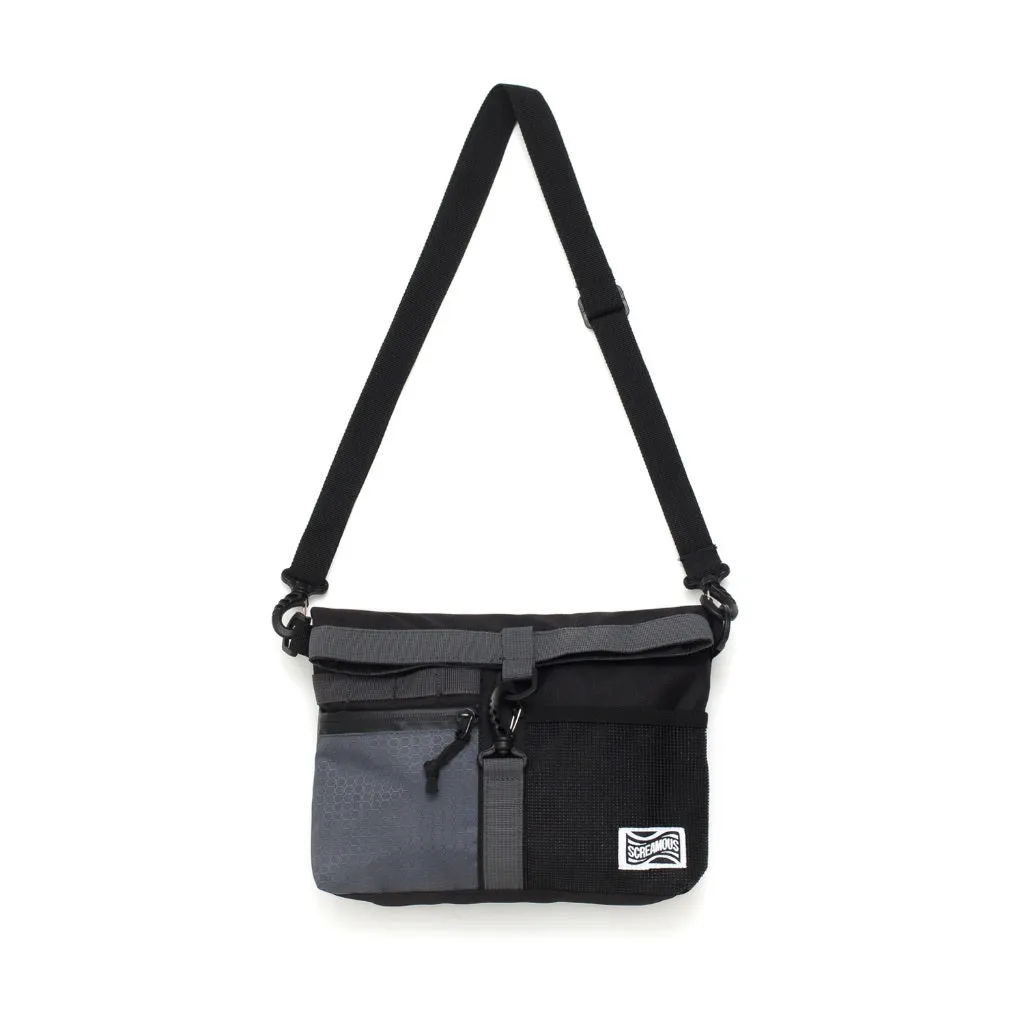 Tas Mini Sling Bag RUBBE BLACK GREY sold by Screamous