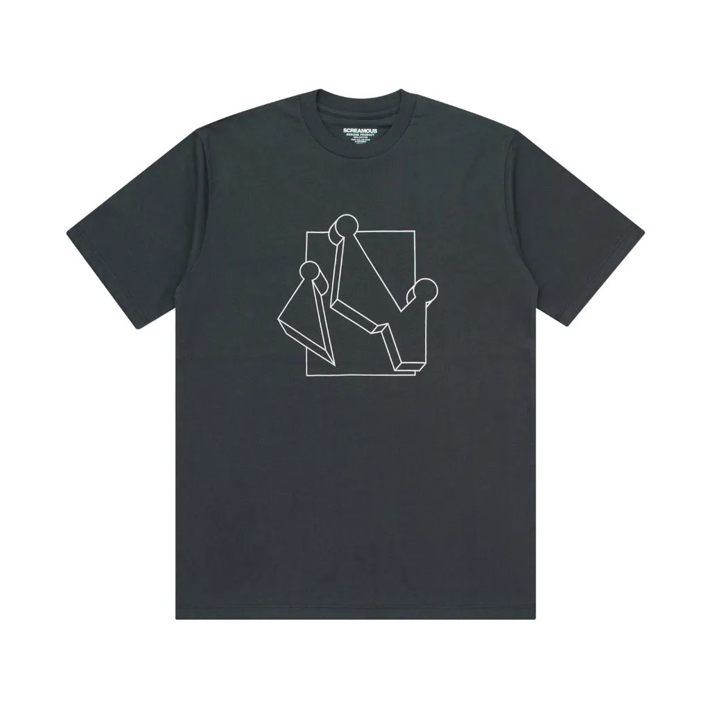T-Shirt SQUAREN CHARCOAL sold by Screamous product image thumbnail 2