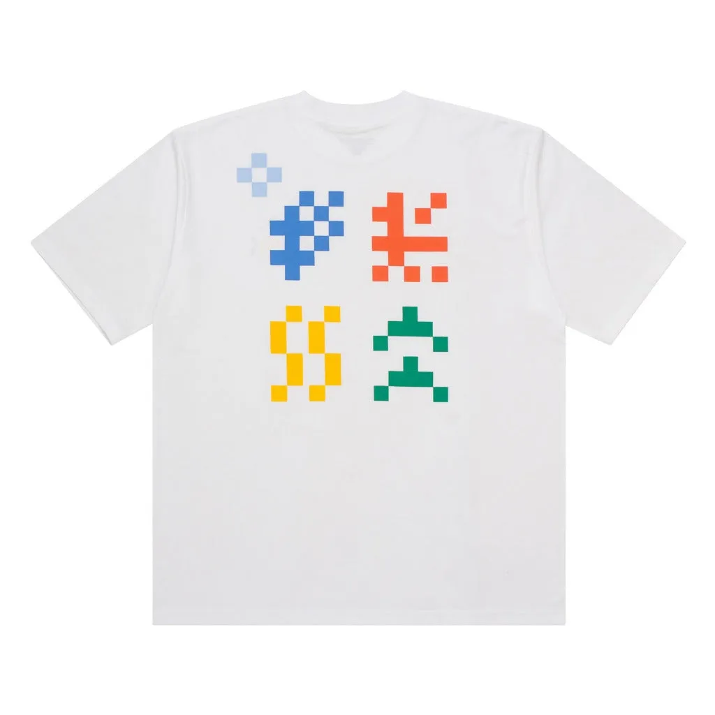 T-Shirt OVERSIZE TYPEBITS WHITE sold by Screamous