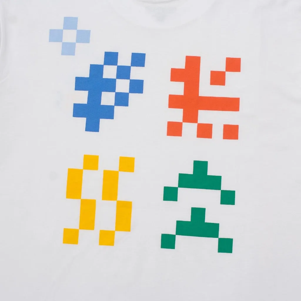 T-Shirt OVERSIZE TYPEBITS WHITE sold by Screamous product image thumbnail 5