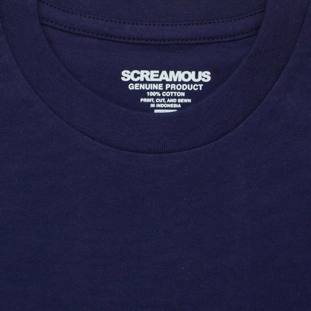T-Shirt EYES NAVY BLUE sold by Screamous product image thumbnail 4