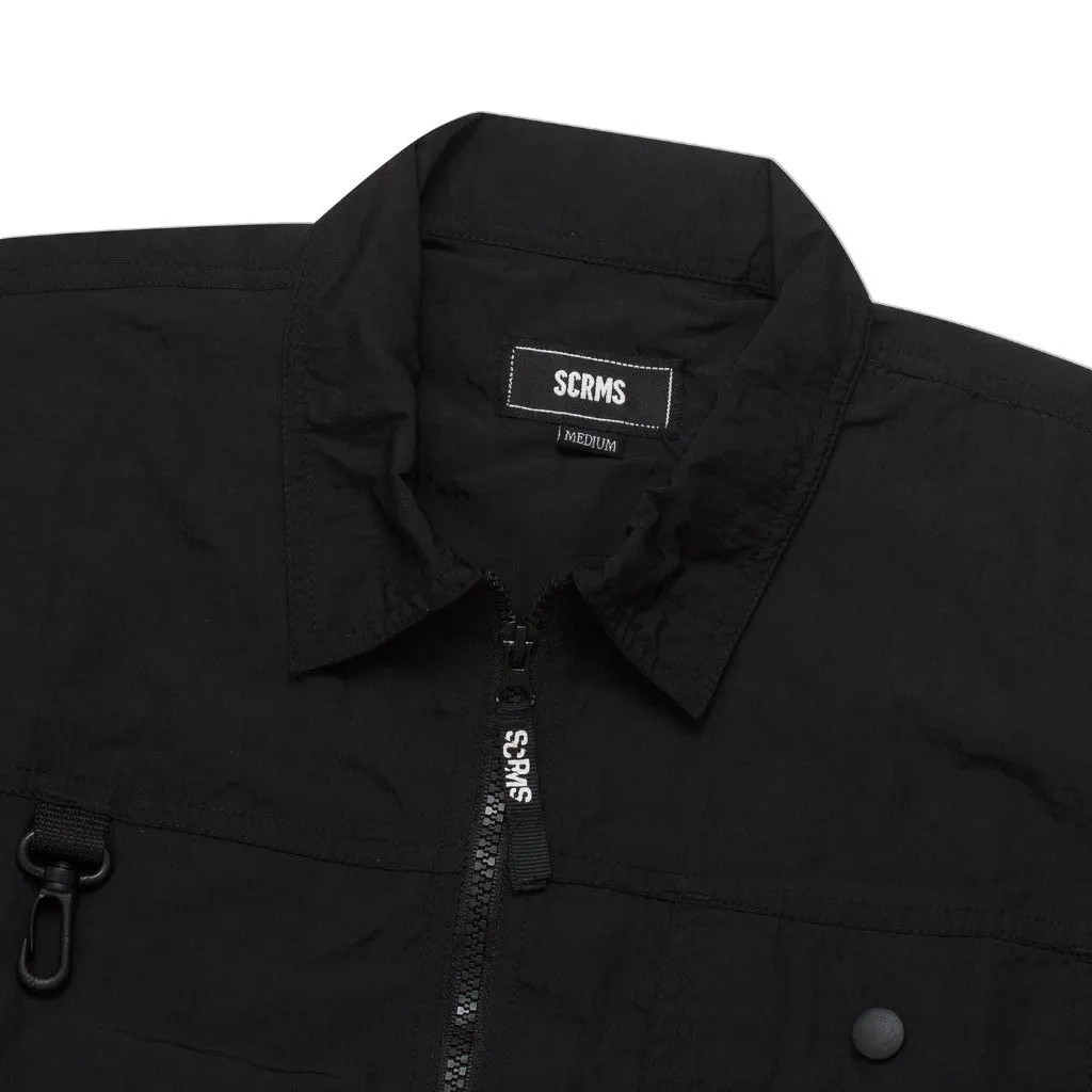 Screamous Kemeja Long Sleeve Overshirt URBEX MELDIVE BLACK sold by Screamous product image thumbnail 3
