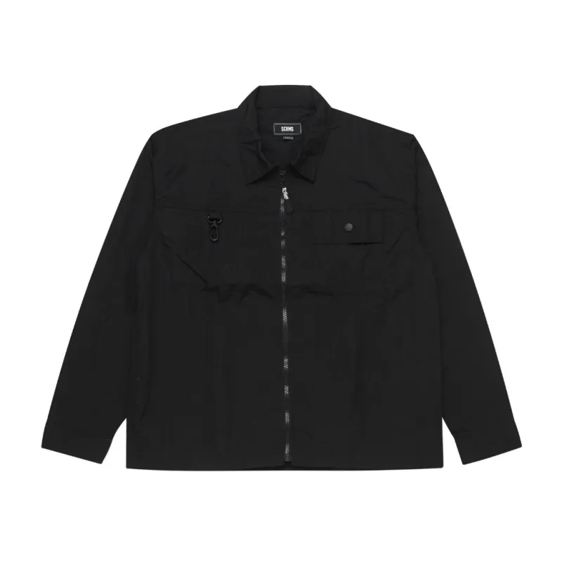 Screamous Kemeja Long Sleeve Overshirt URBEX MELDIVE BLACK sold by Screamous