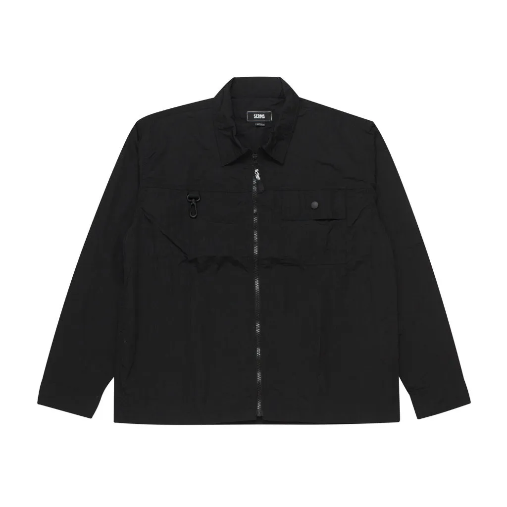 Screamous Kemeja Long Sleeve Overshirt URBEX MELDIVE BLACK sold by Screamous