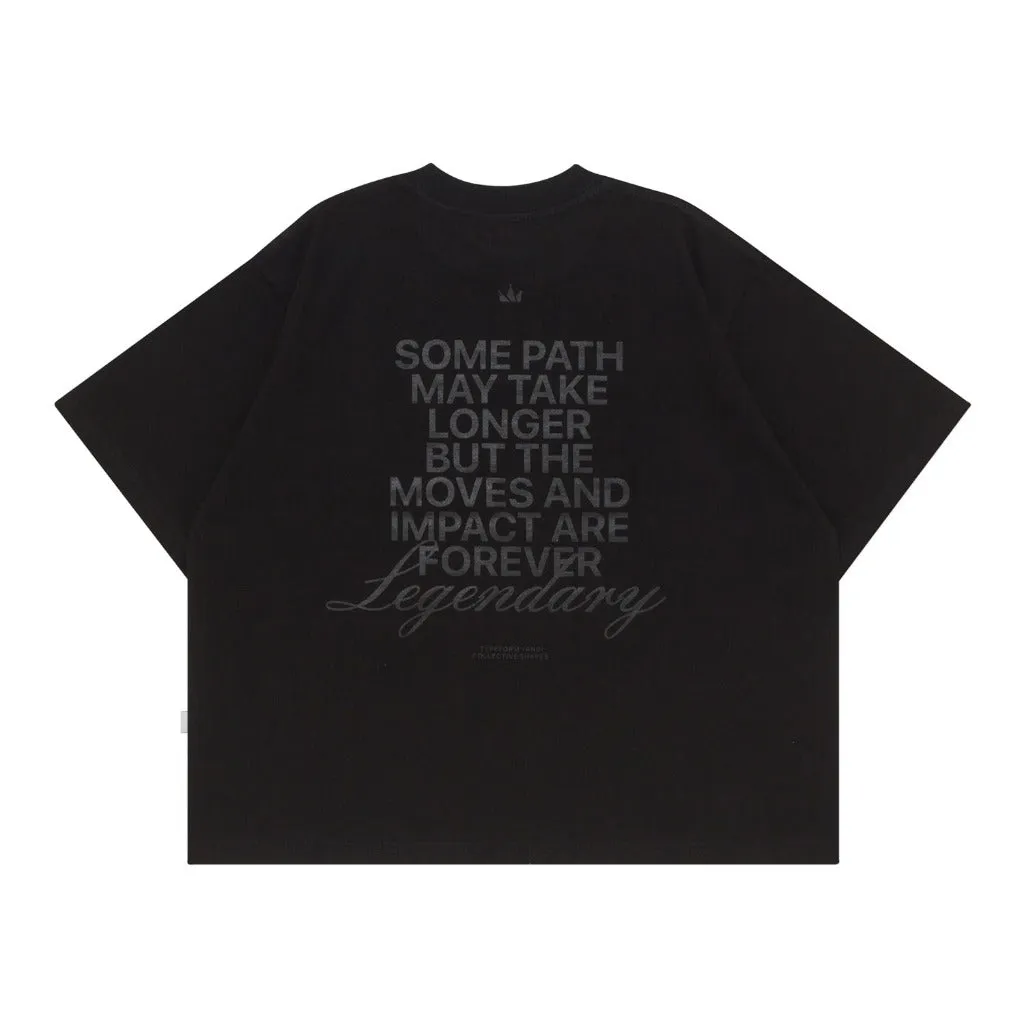 T-Shirt BOXY FIT 16s TYPEFORM and COLLECTIVE SHAPES LEGENDARY BLACK sold by Screamous