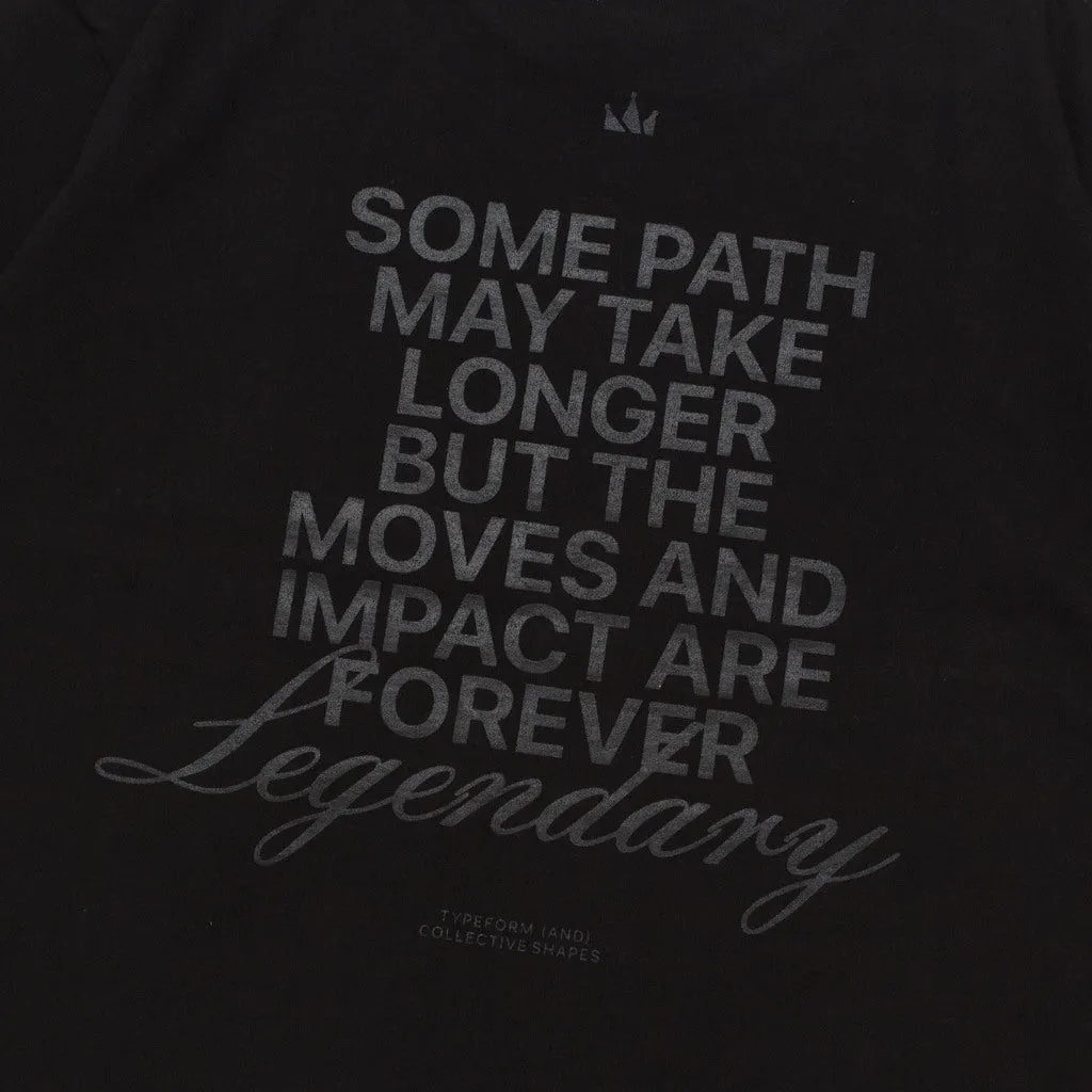 T-Shirt BOXY FIT 16s TYPEFORM and COLLECTIVE SHAPES LEGENDARY BLACK sold by Screamous product image thumbnail 4