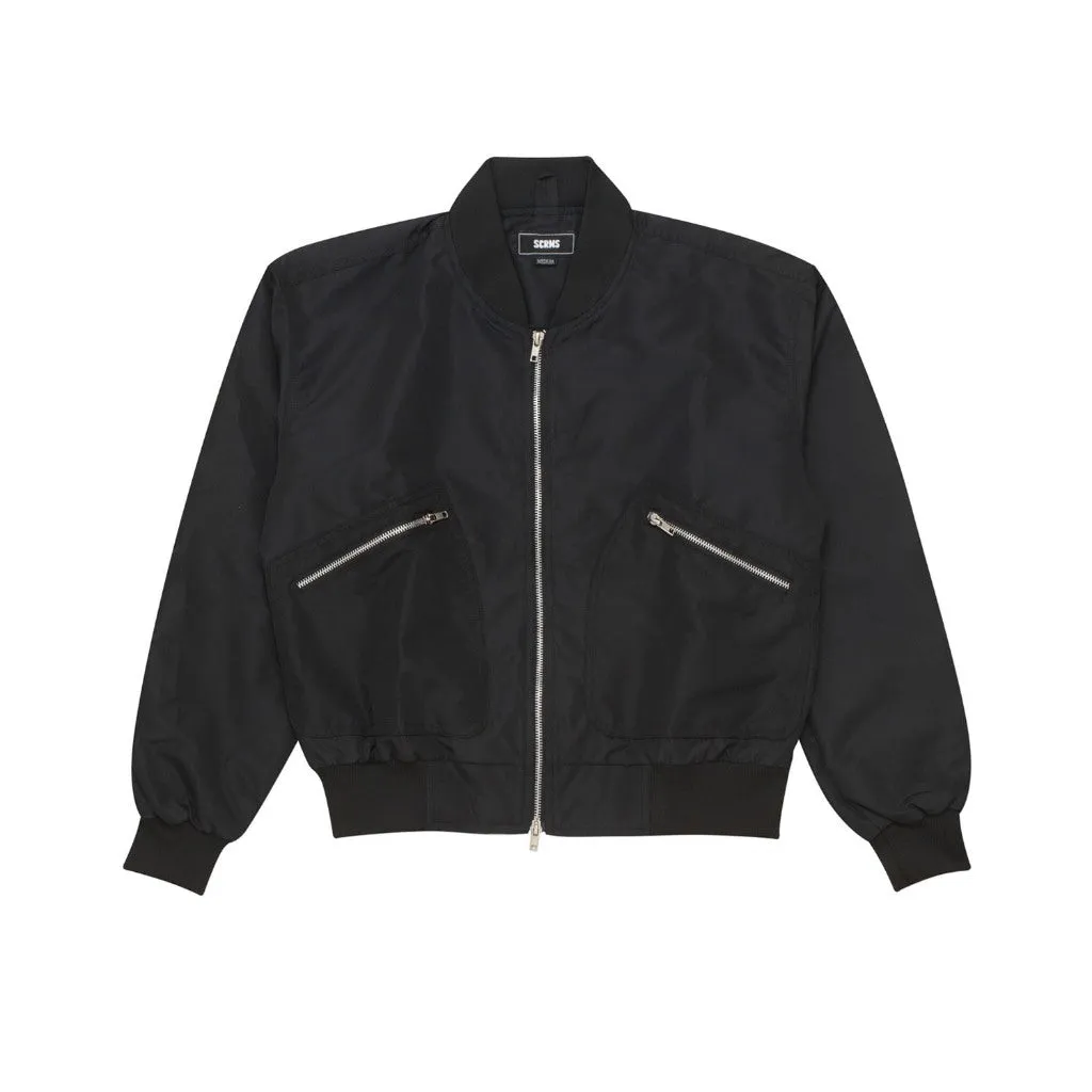 Bomber Jacket Boxy GLAZE BLACK sold by Screamous