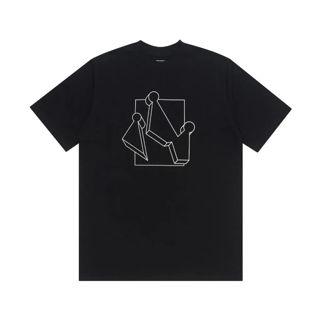 T-Shirt SQUAREN BLACK sold by Screamous product image thumbnail 2