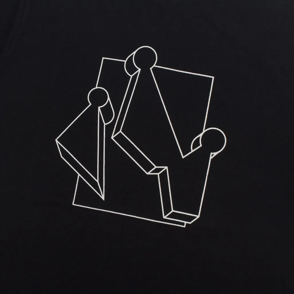 T-Shirt SQUAREN BLACK sold by Screamous product image thumbnail 4