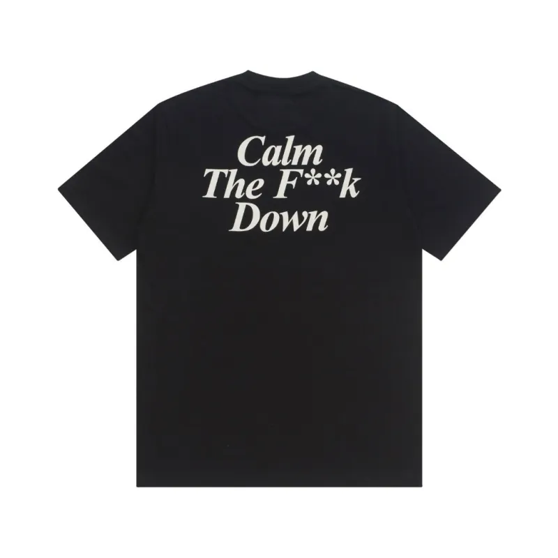 T-Shirt CALM DOWN BLACK sold by Screamous