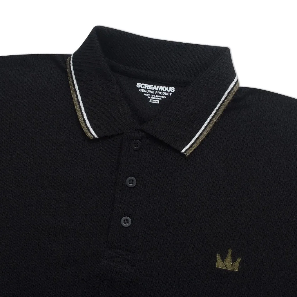 Polo Shirt CROWN LINE OLIVE BLACK sold by Screamous product image thumbnail 3