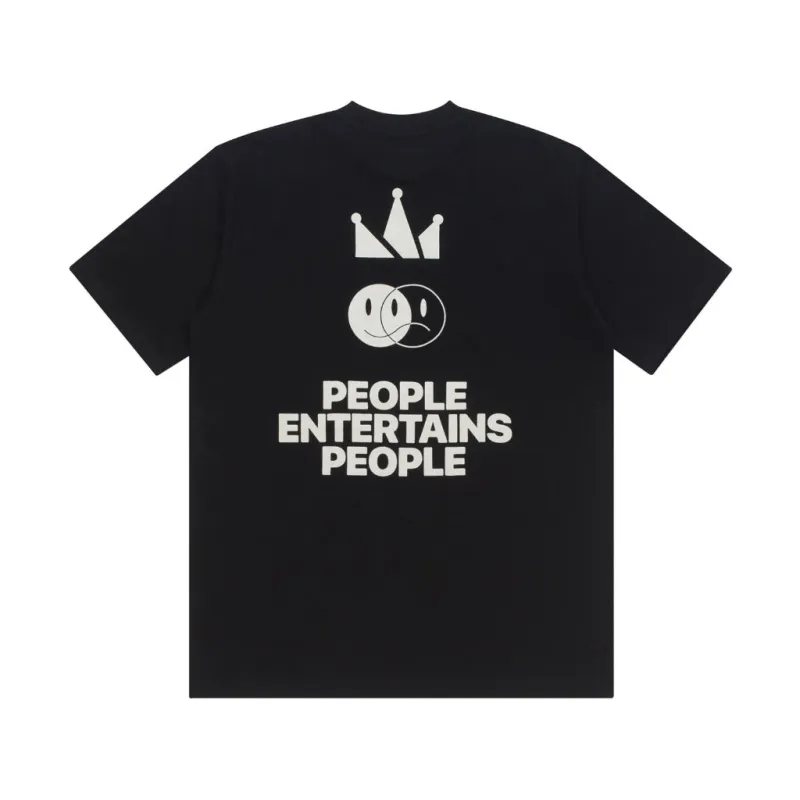 T-Shirt PEOPLE ENTERTAINED BLACK sold by Screamous