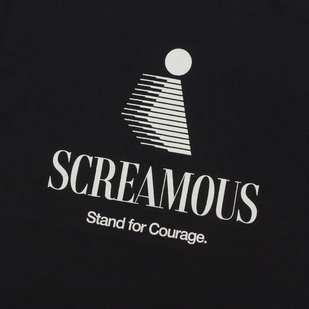 T-Shirt COURAGE BLACK sold by Screamous product image thumbnail 3