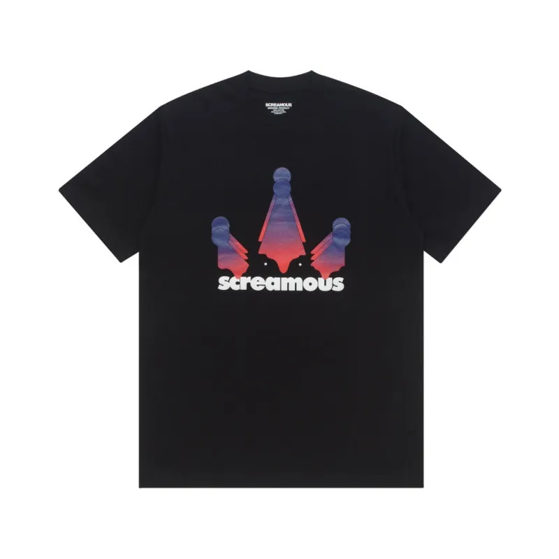 T-Shirt MELTED CROWN BLACK sold by Screamous