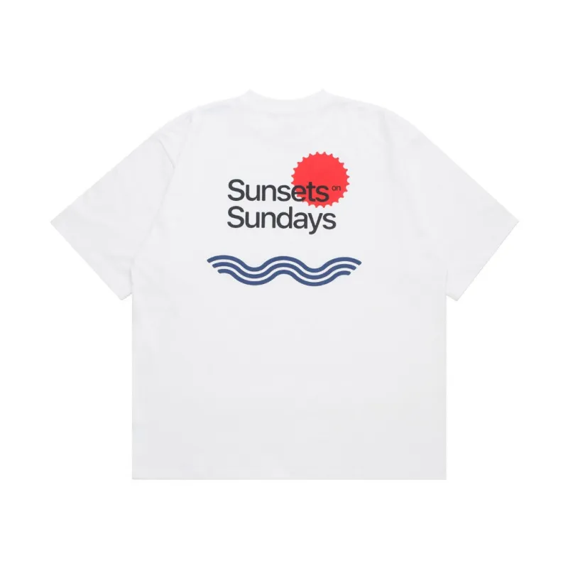 T-Shirt OVERSIZE 16s WAVES WHITE sold by Screamous