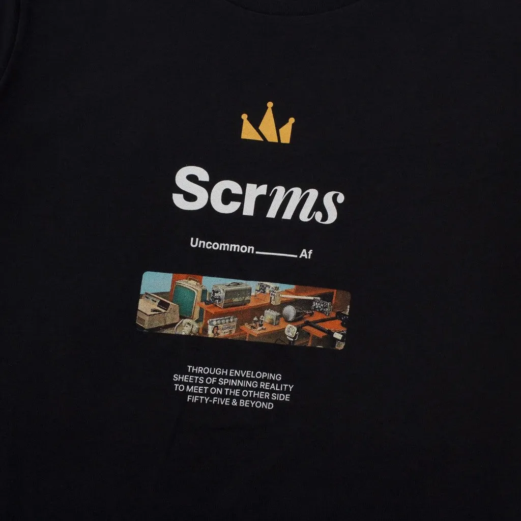 T-Shirt RETRO MEDIA BLACK sold by Screamous product image thumbnail 2
