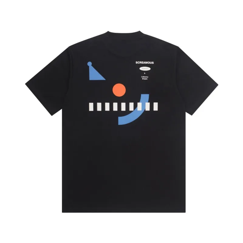T-Shirt PARTIAL SHAPES BLACK sold by Screamous