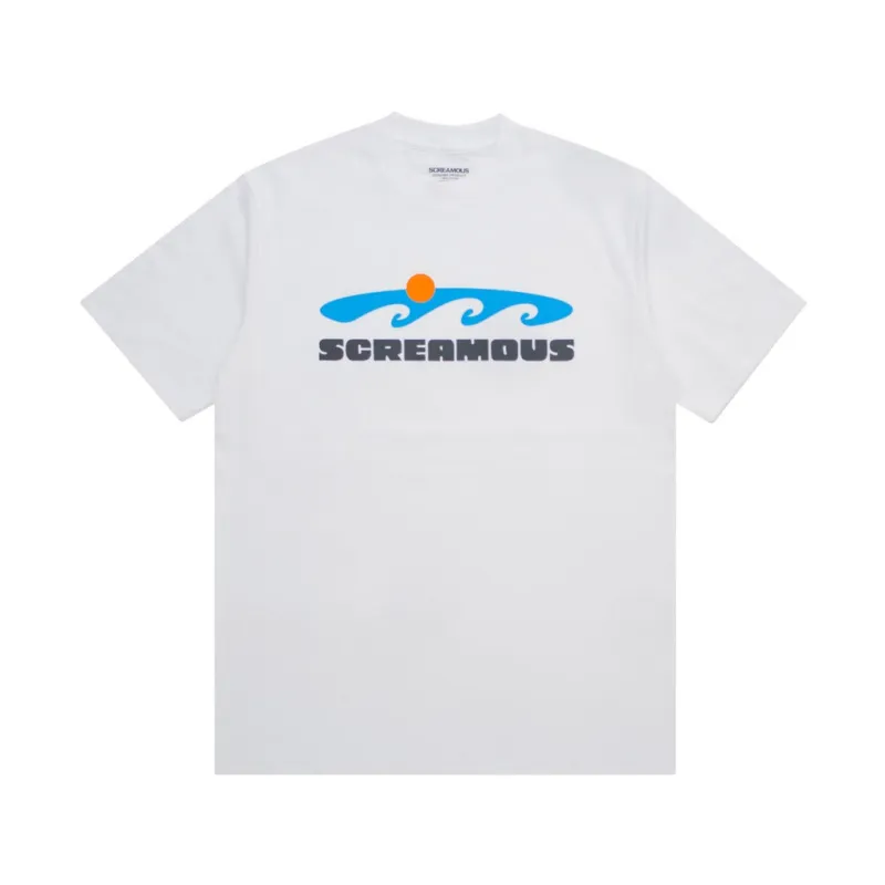 T-SHIRT RIPPLES WHITE sold by Screamous