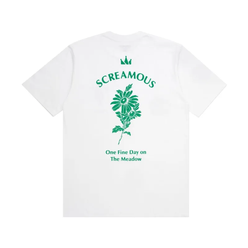 T-SHIRT MEADOW FLOWERS WHITE made by Screamous