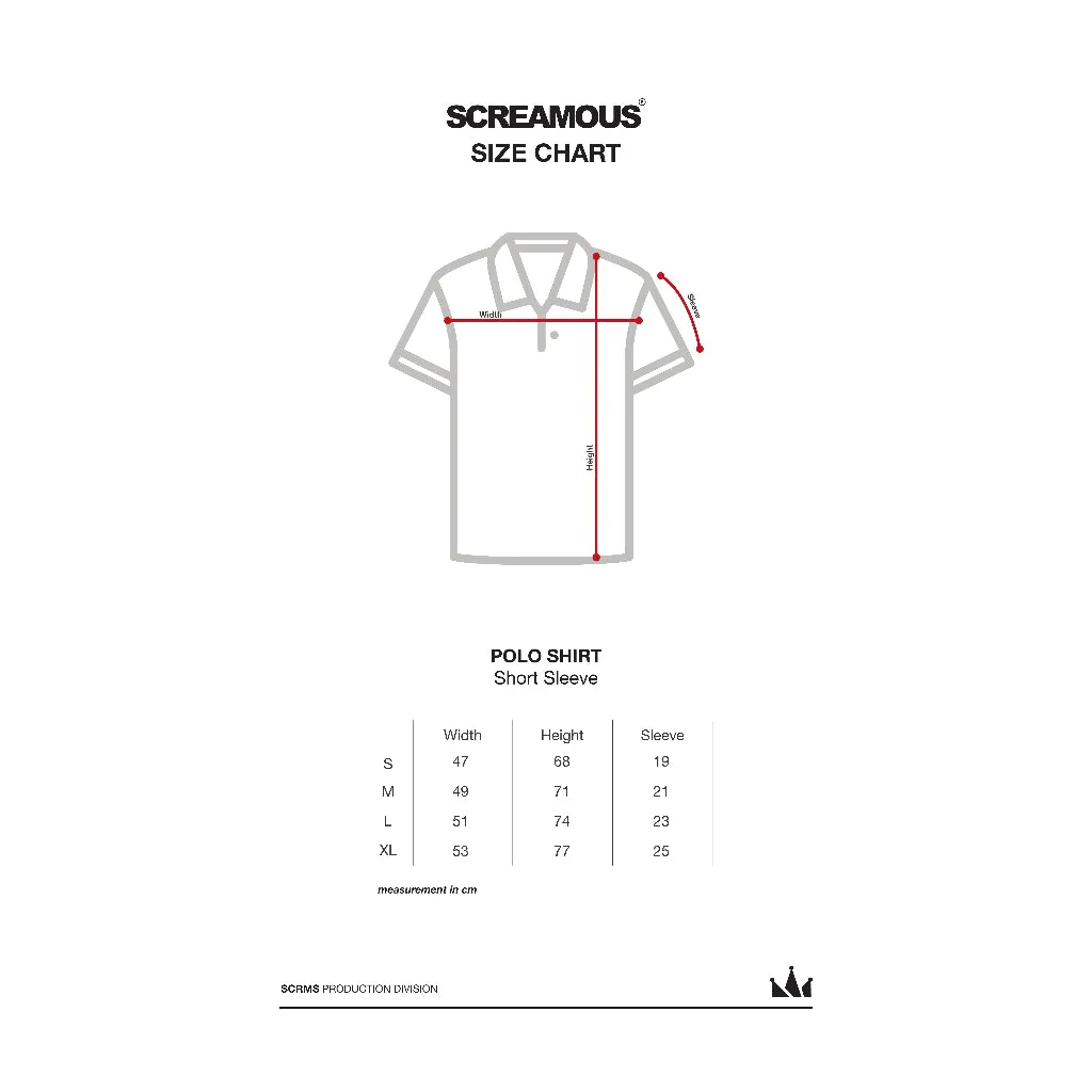 Polo Shirt CROWN LINE WHITE NAVY BLUE sold by Screamous product image thumbnail 5