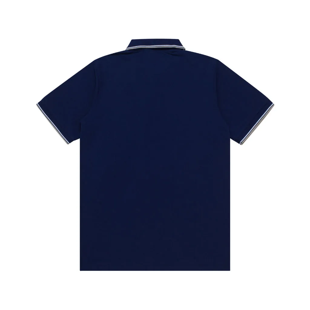 Polo Shirt CROWN LINE WHITE NAVY BLUE sold by Screamous product image thumbnail 4