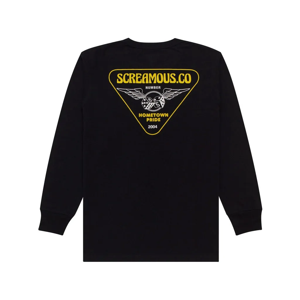 T-Shirt Longsleeves DICE WINGS BLACK sold by Screamous