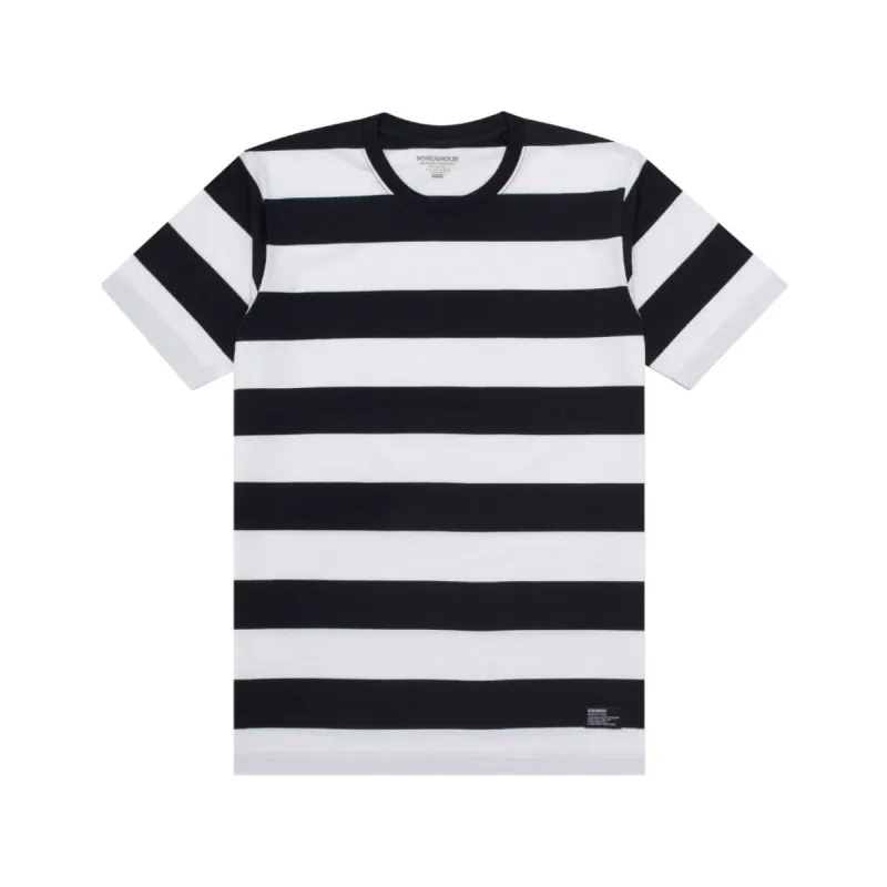 T-Shirt Stripe FORMA BLACK WHITE sold by Screamous