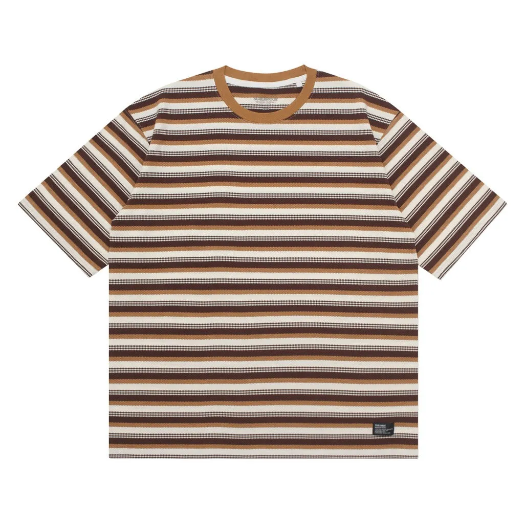 【INCHANT ME】Frey Stripe Overfit T-Shirt Aife Oversize Stripe T-Shirt - Bench
