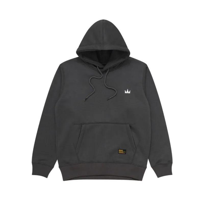Pullover Hoodie LOGO CROWN DARK GREY made by Screamous