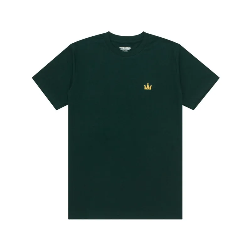 T-Shirt CROWN LOGO SS DARK GREEN sold by Screamous
