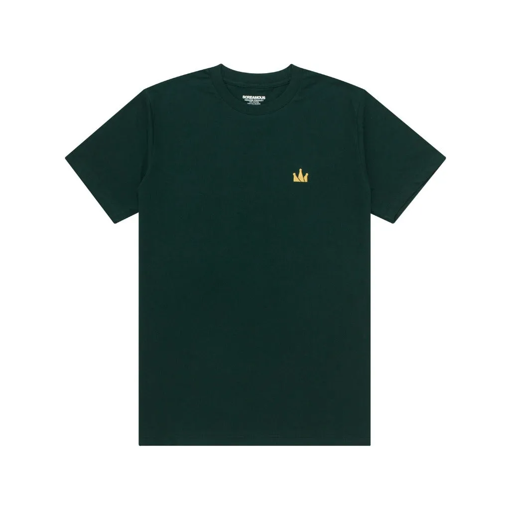T-Shirt CROWN LOGO SS DARK GREEN sold by Screamous product image thumbnail 5