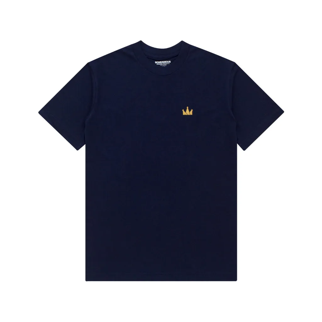 T-Shirt CROWN LOGO SS NAVY BLUE sold by Screamous product image thumbnail 5