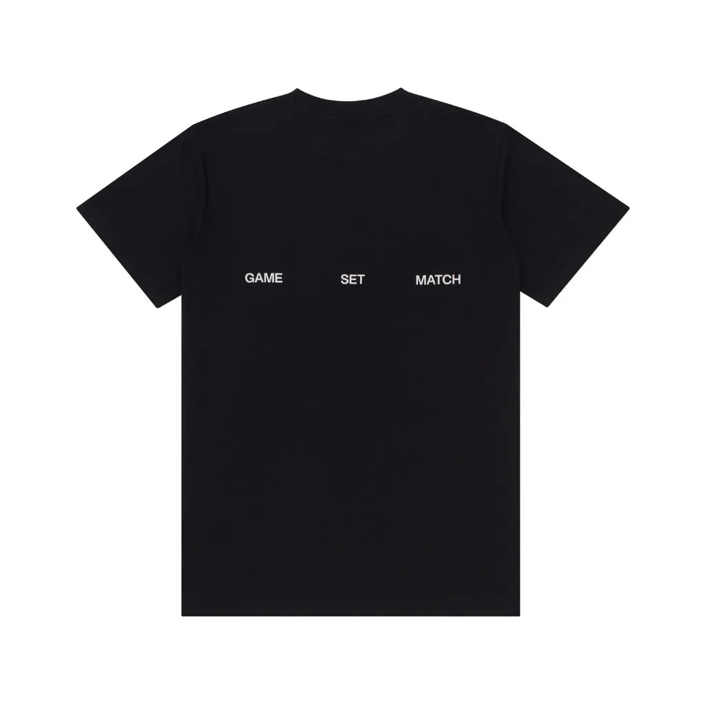 GAMESOME T-Shirt FOREHAND BLACK sold by Screamous product image thumbnail 2