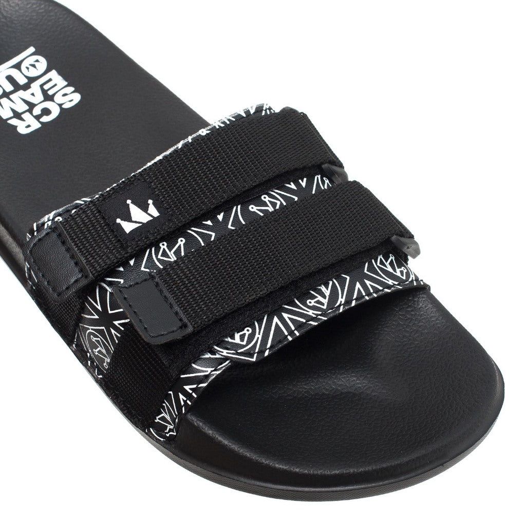 Slippers Sandals CHEVRON BLACK sold by Screamous product image thumbnail 2