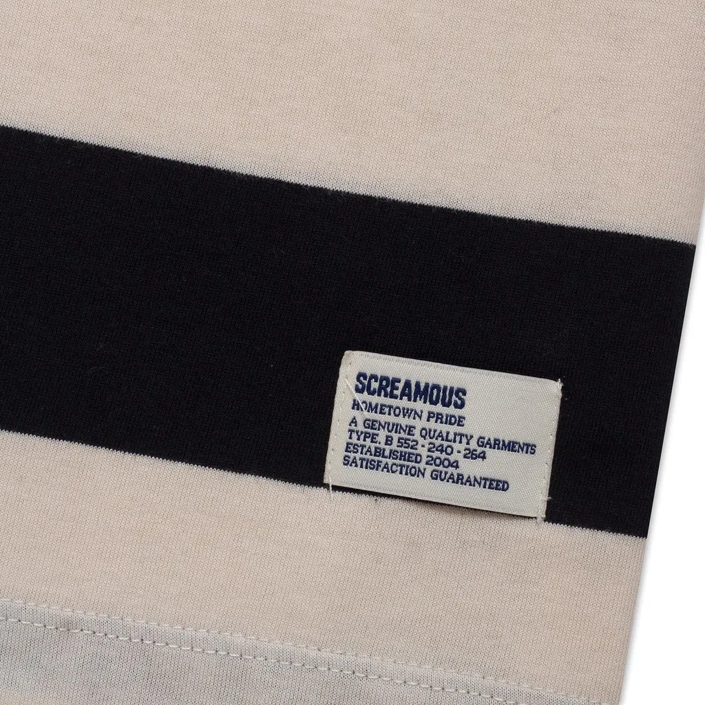 T-Shirt Stripe TOULOUSE BLACK CREAM sold by Screamous product image thumbnail 3