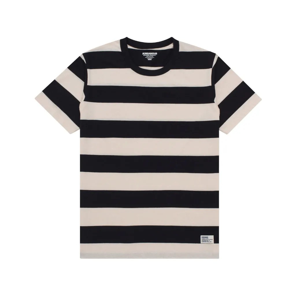 T-Shirt Stripe TOULOUSE BLACK CREAM sold by Screamous product image thumbnail 5