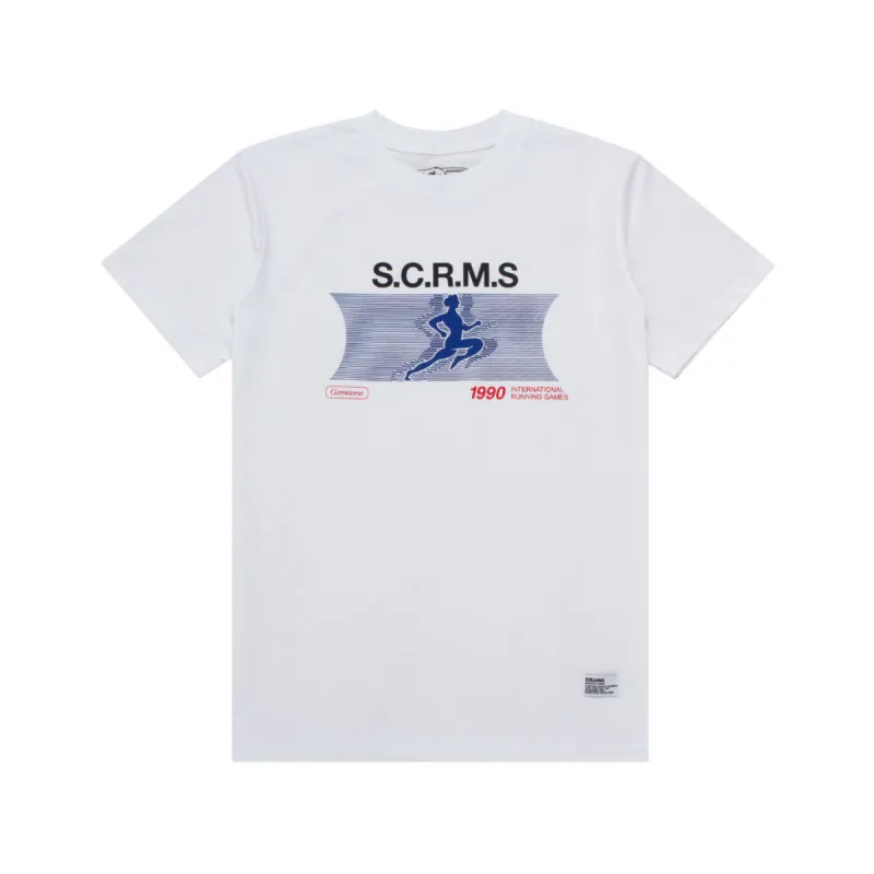 GAMESOME T-Shirt RUNNING GAMES WHITE sold by Screamous