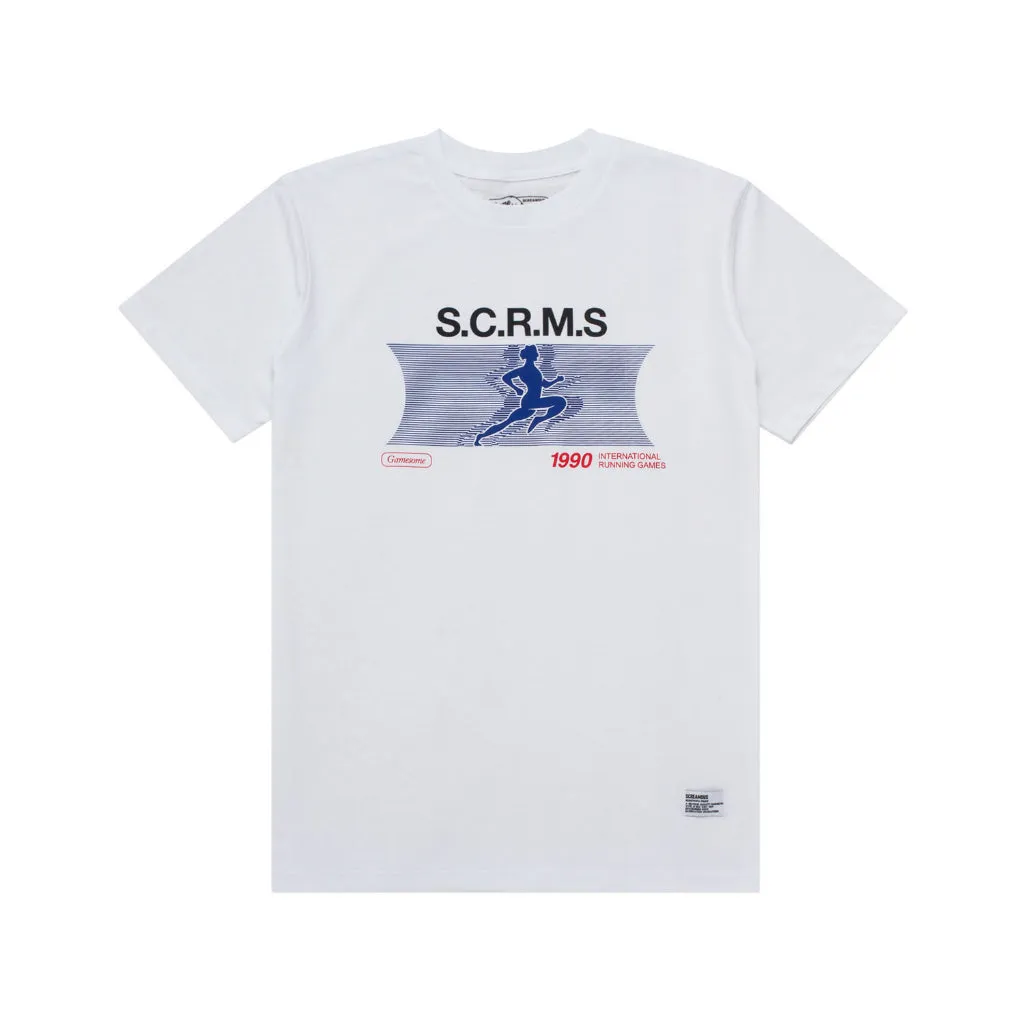 GAMESOME T-Shirt RUNNING GAMES WHITE sold by Screamous