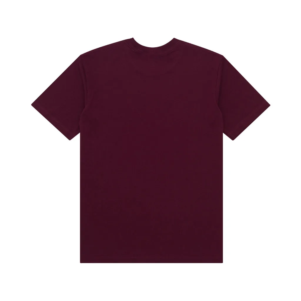 T-Shirt CROWN LOGO SS MAROON sold by Screamous product image thumbnail 3