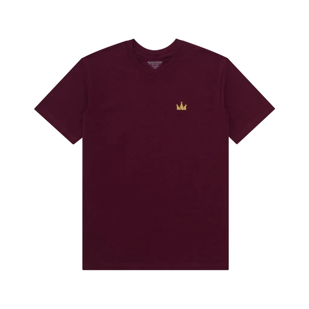 T-Shirt CROWN LOGO SS MAROON sold by Screamous product image thumbnail 5