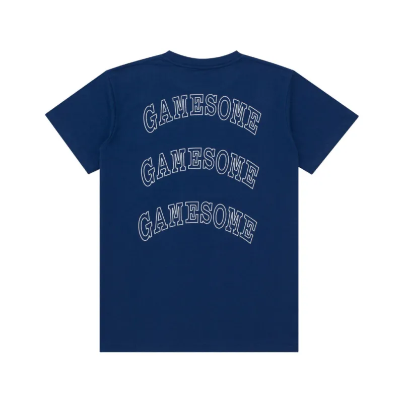 GAMESOME T-Shirt MONO PEONY NAVY sold by Screamous