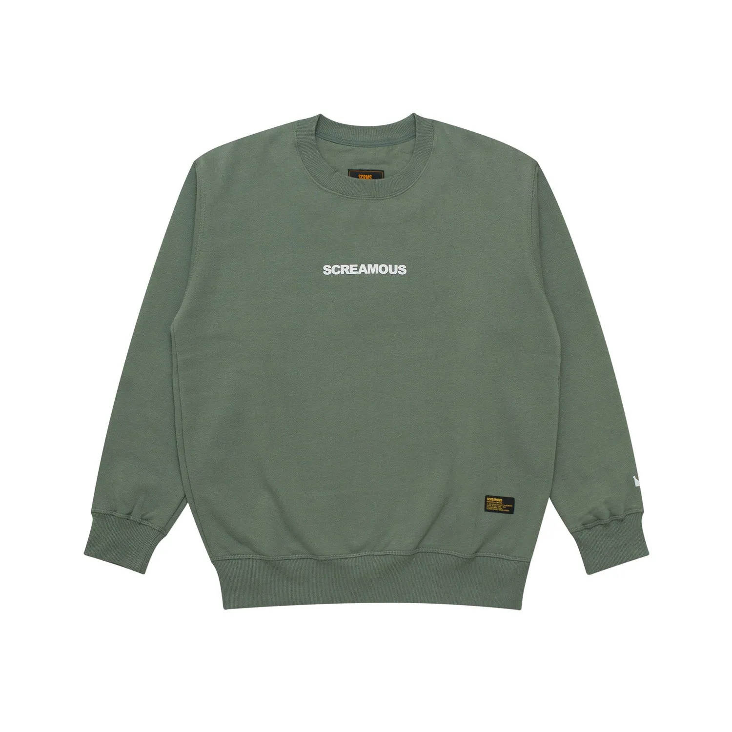 Crewneck LEGEND TINY ON WHITE SAGE GREEN sold by Screamous