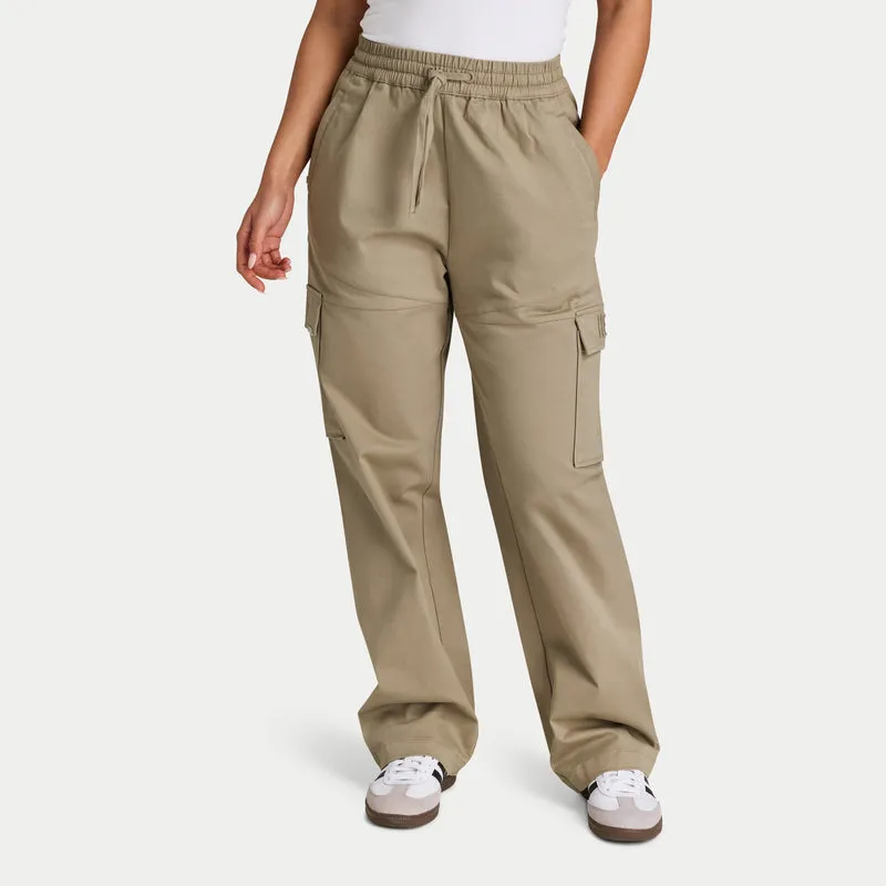 REWEAR Womens Cargo Pant - Grey Green made by HERA