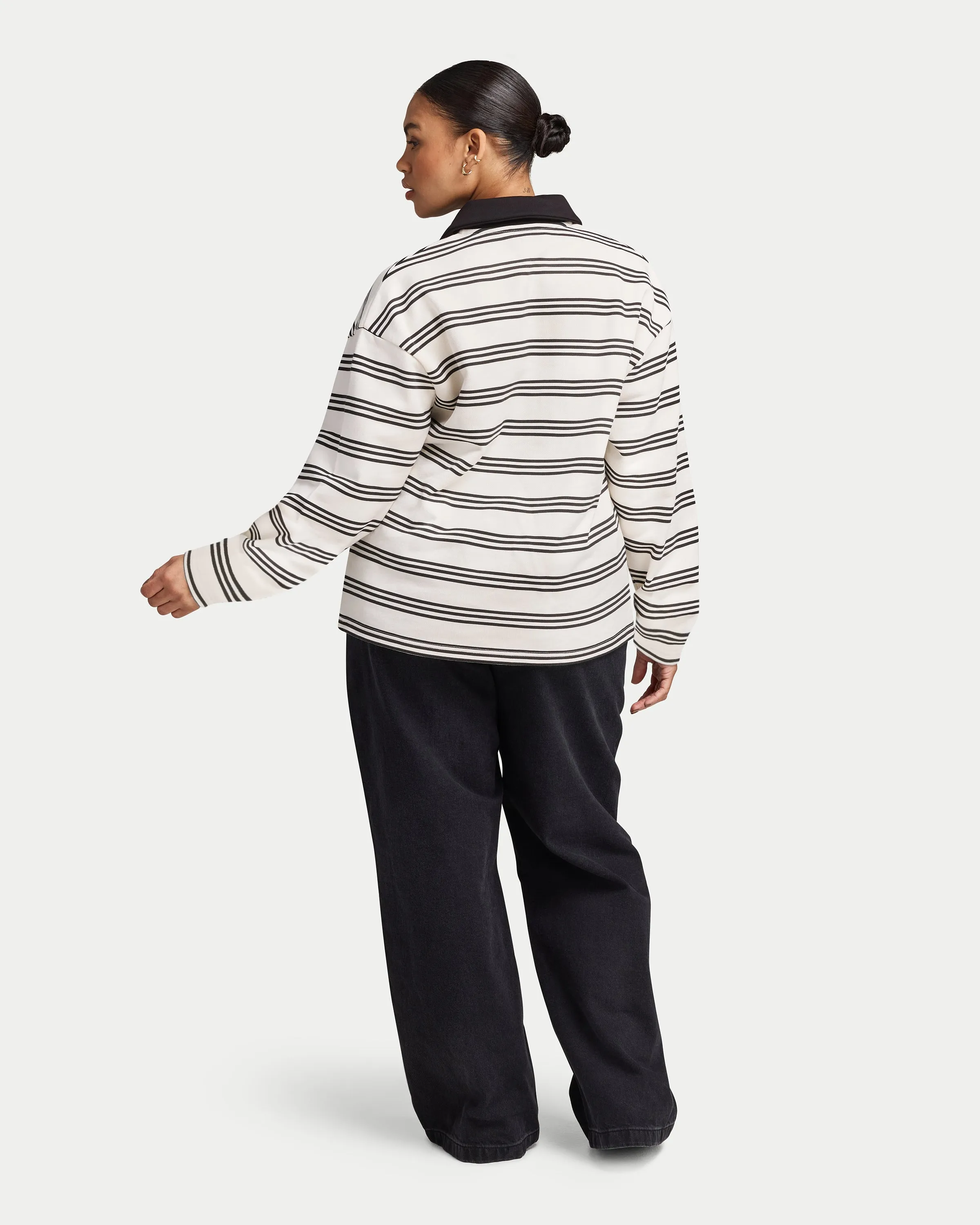 Womens Striped Rugby Polo Shirt sold by HERA product image thumbnail 5