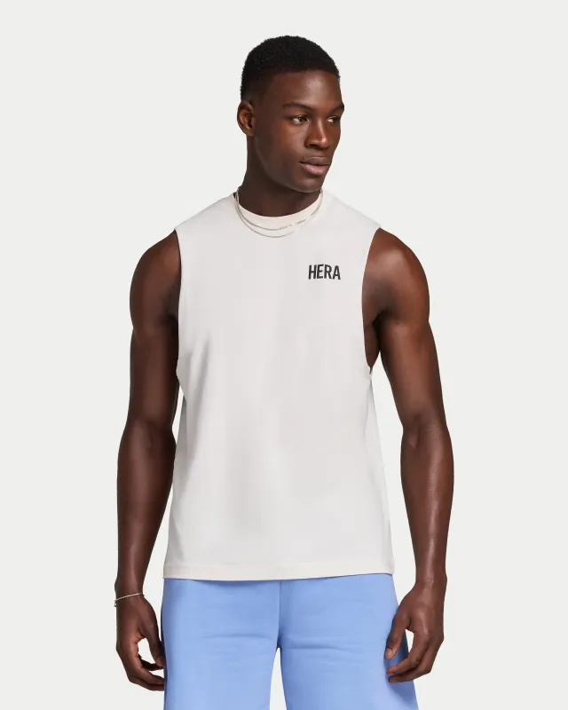 Mens Staple Tank - White made by HERA