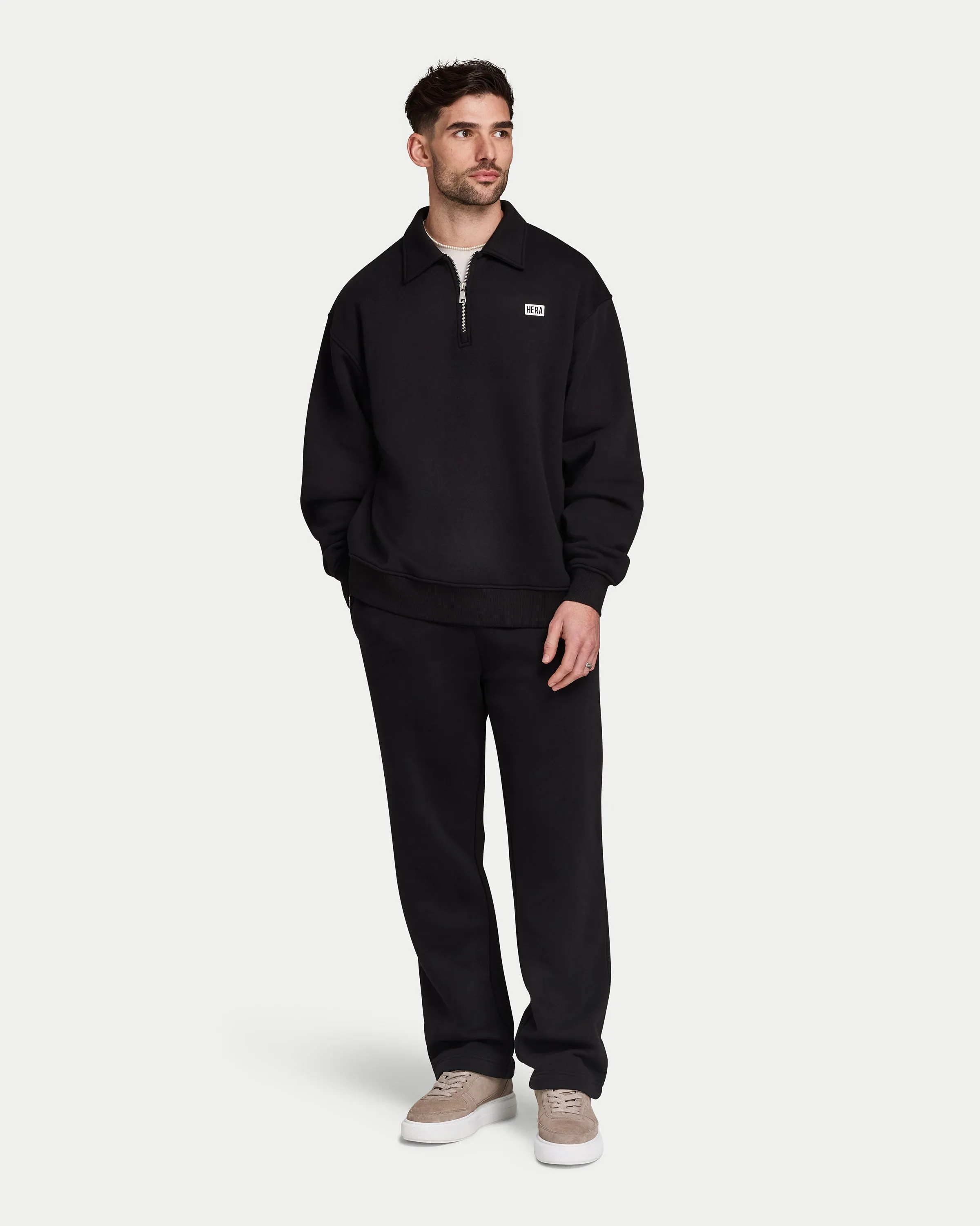 Mens Collective Oversized ¼ Zip Sweatshirt sold by HERA product image thumbnail 4