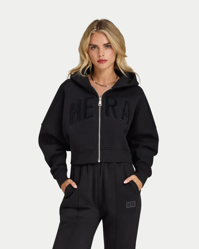 Womens 365 Cropped Zip Hoodie made by HERA