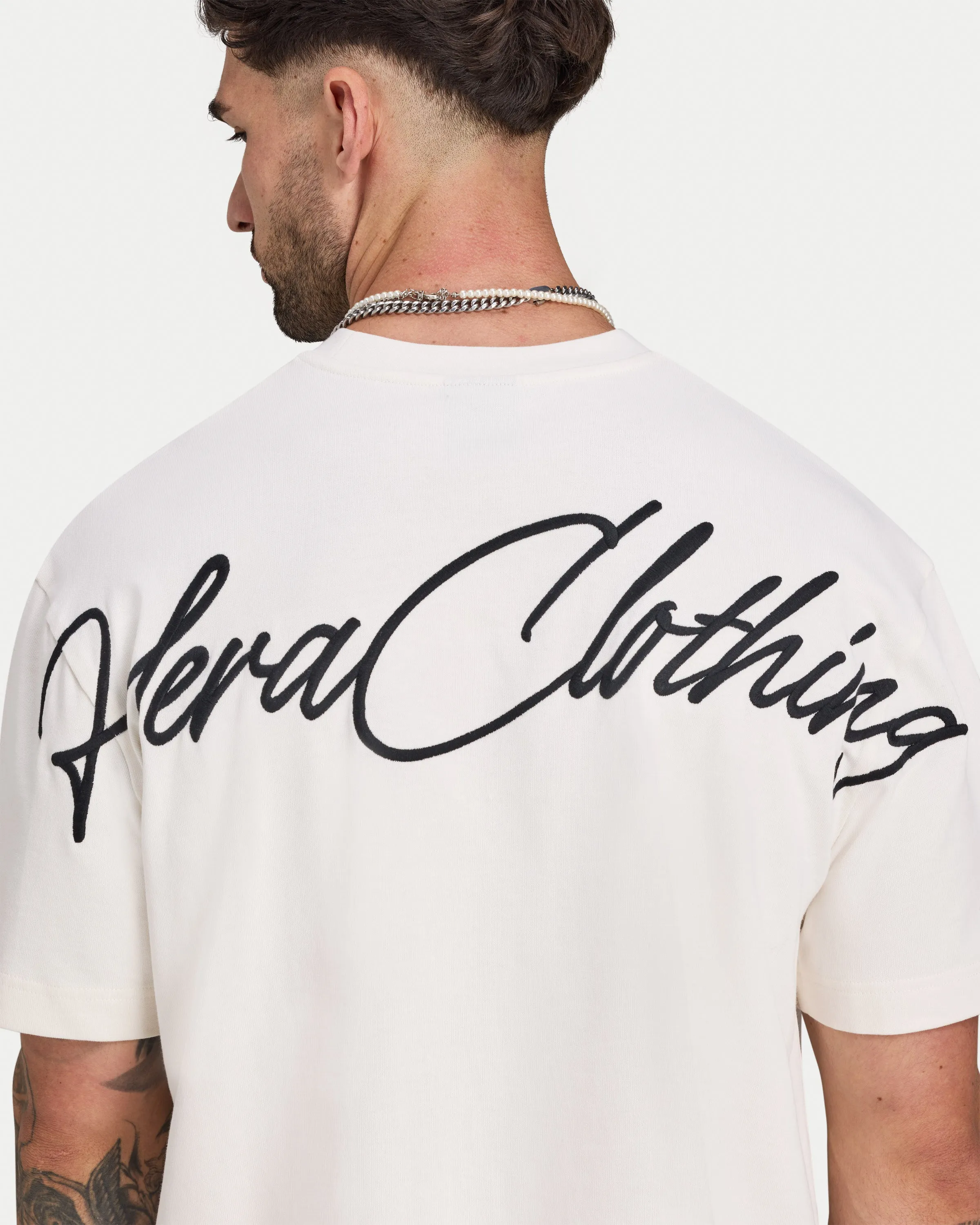 Mens Script Heavyweight T-shirt sold by HERA product image thumbnail 5