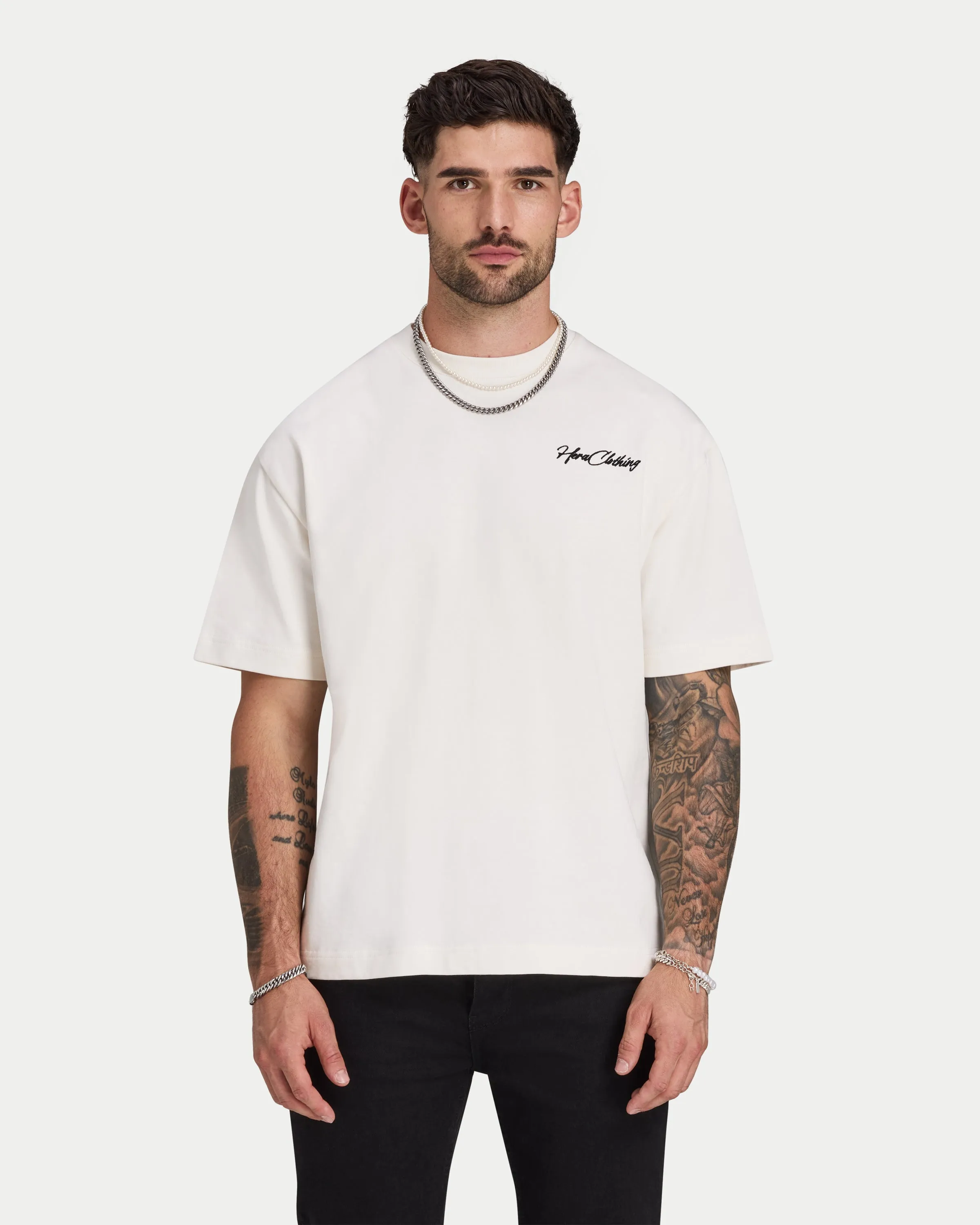 Mens Script Heavyweight T-shirt sold by HERA product image thumbnail 2